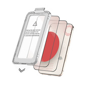 Nowe Szkło Prywatyzujące Ekranowy Samuraj do Apple iPhone 12 / 12 Pro z ramką Easy Fit | 2-Pack