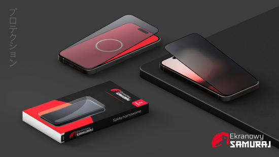Nowe Szkło Hartowane Ekranowy Samuraj do Apple iPhone Air z ramką Easy Fit | 2-Pack
