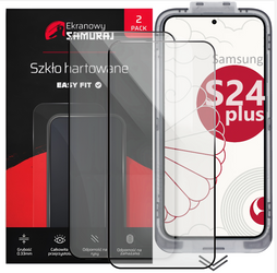 Nowe Szkło Prywatyzujące Ekranowy Samuraj do Samsung Galaxy S24+ z ramką Easy Fit | 2-Pack