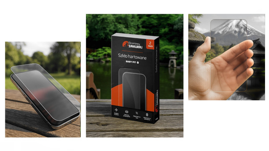 Nowe Szkło Hartowane Ekranowy Samuraj do Huawei Mate 60 z ramką Easy Fit | 2-Pack